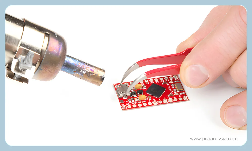 пайку SMD-Ручная пайка SMD с помощью паяльника с горячим воздухом